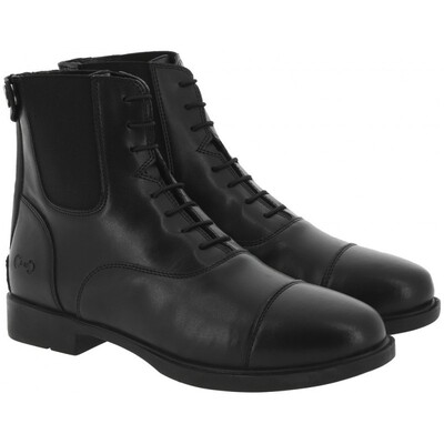 Riding World Rijschoen met veter en rits Vegan Leather