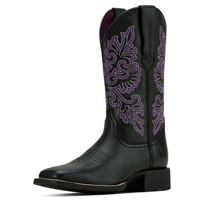Ariat Round Up Wide Square Toe StretchFit Westernlaars dames