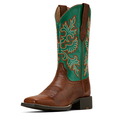 Ariat Round Up Wide Square Toe StretchFit Westernlaars dames