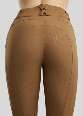 Montar Rijbroek Highwaist MoMaggie Gun Metal Crystal FullGrip