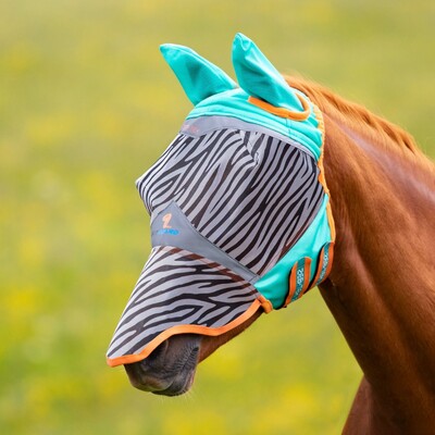 Shires FlyGuard Pro Zeb-Tek Vliegenmasker