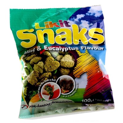 Likit Snaks Mint/Eucalyptus paardensnoepjes 100 g