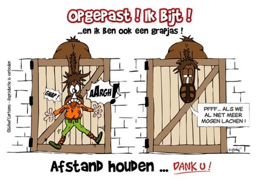 HB Stalplaat - Pas op ik bijt