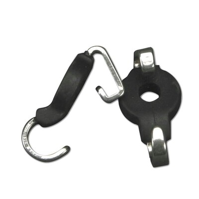 MetalAb Kinketting haken met rubber