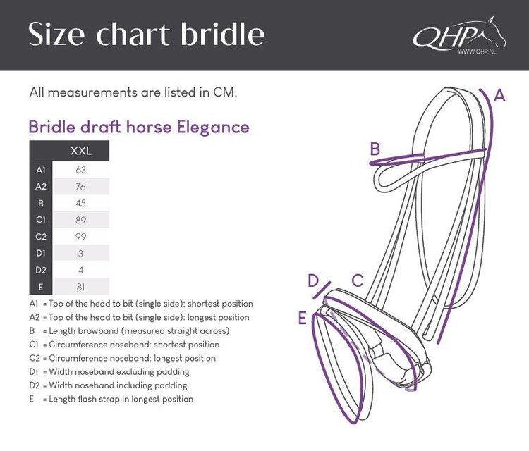QHP Hoofdstel Draft Horse Elegance