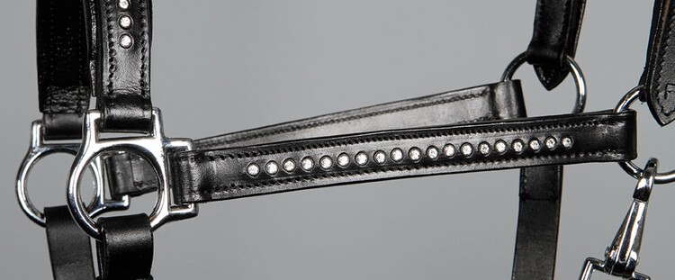 Harry's Horse Halster Leder Finesse Crystal