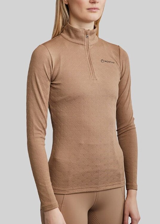 Montar MoCilia Jacquard Refined Trainingsshirt