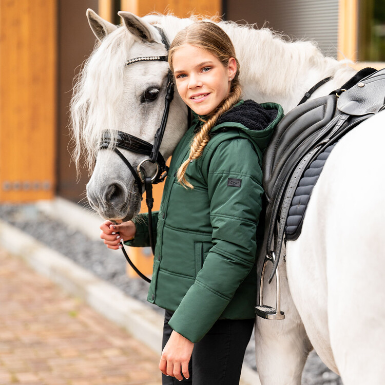QHP Winterjas Rayah Junior met afneembare mouwen