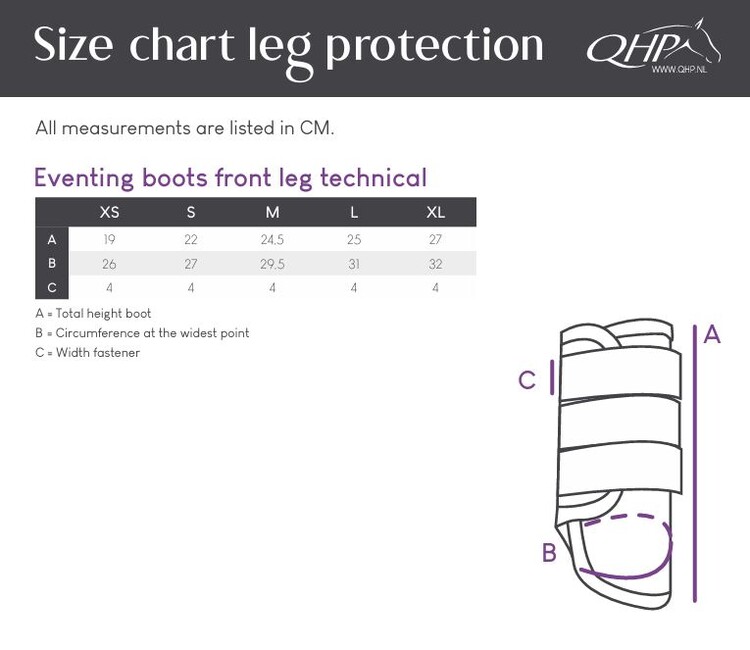 QHP Eventing voorbeenbeschermers Technical
