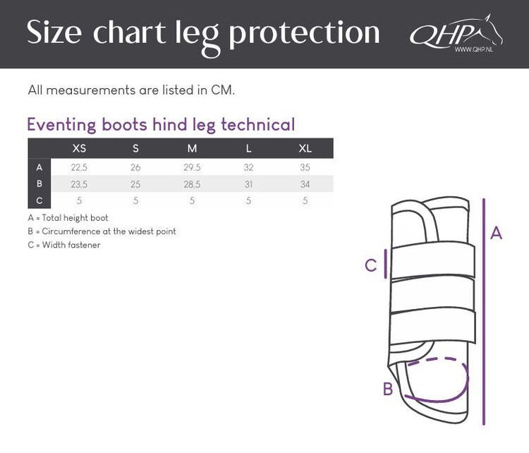 QHP Eventing achterbeenbeschermers Technical