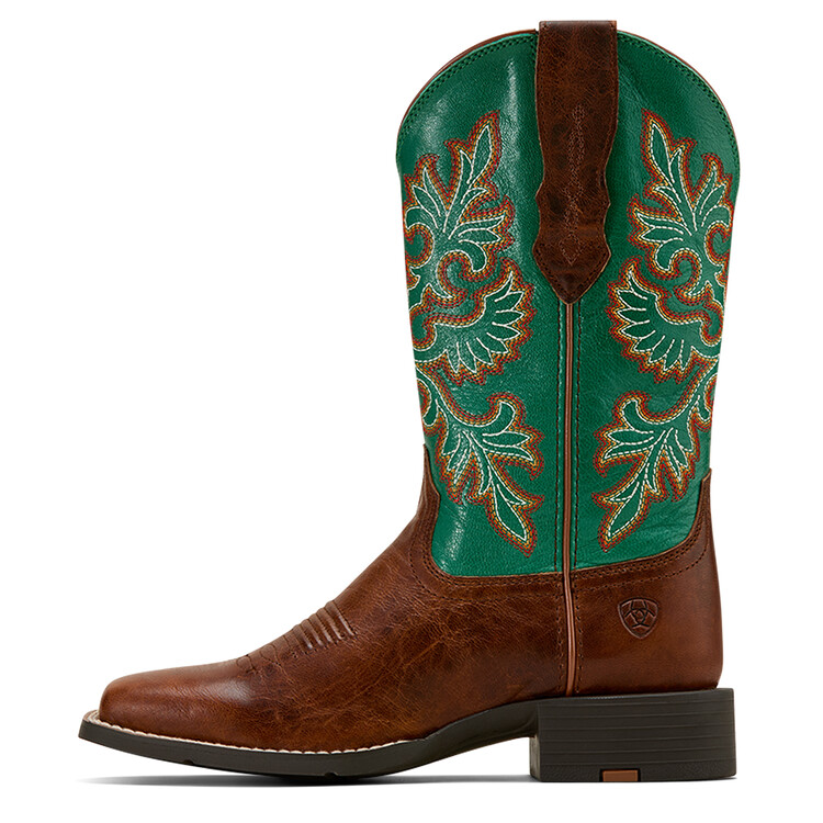 Ariat Round Up Wide Square Toe StretchFit Westernlaars dames