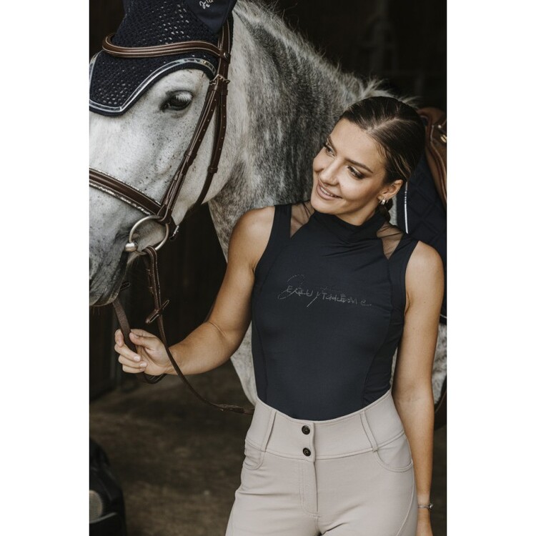 Je t'aime Equitheme Mouwloos poloshirt Alba