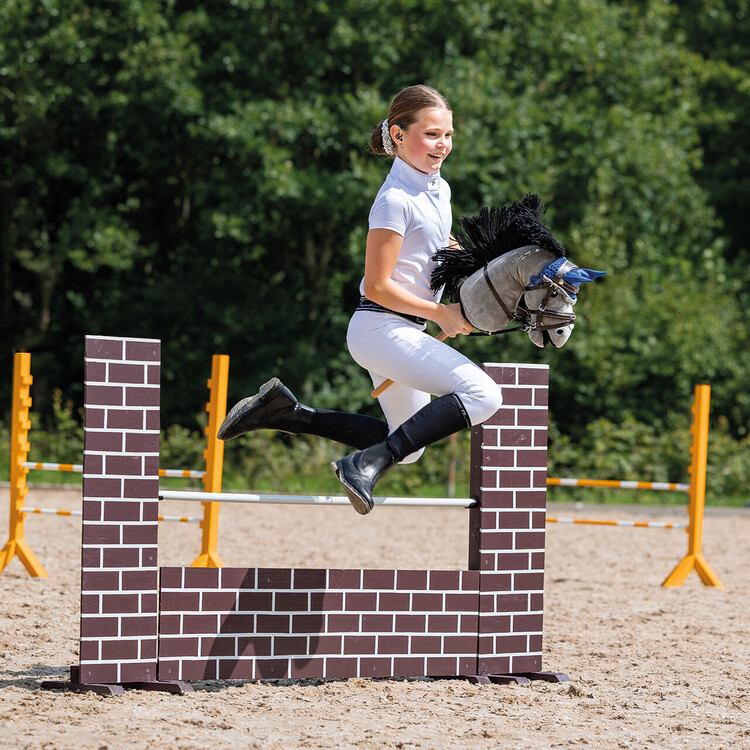 QHP Hoofdstel luxe stiksels Hobby horse