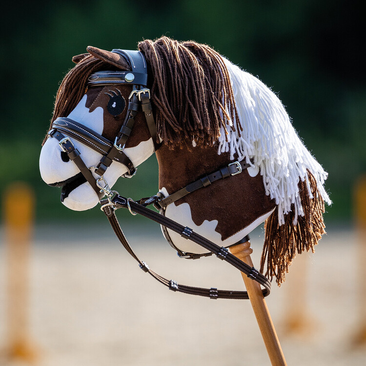 QHP Hoofdstel luxe stiksels Hobby horse