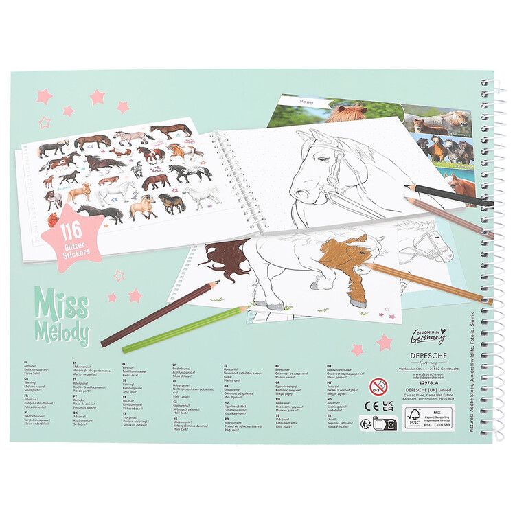 Kleurboek Miss Melody
