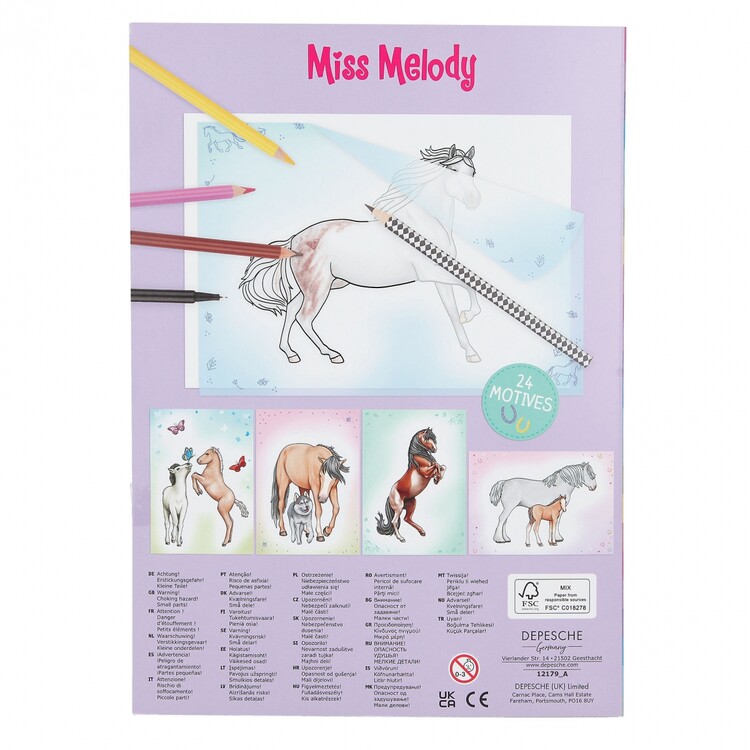 Overtrekboek Miss Melody