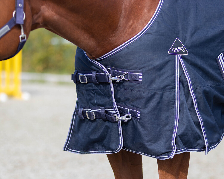 QHP Regendeken Turnout Luxe met fleece