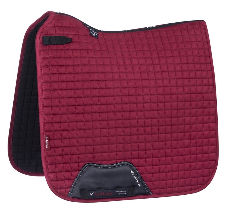 LeMieux Zadeldek Luxery Suede Dressage Square
