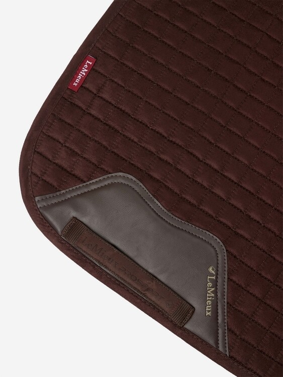 LeMieux Zadeldek Luxery Suede Dressage Square