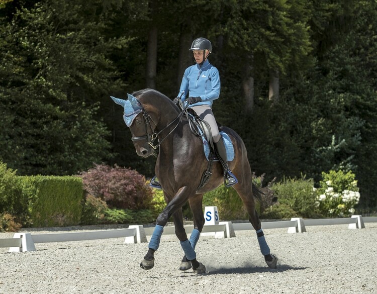 LeMieux Zadeldek Luxery Suede Dressage Square