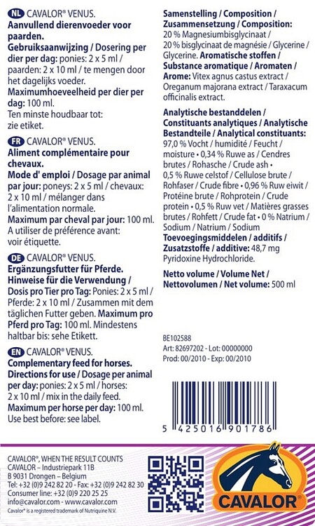 Cavalor Venus 2000ml