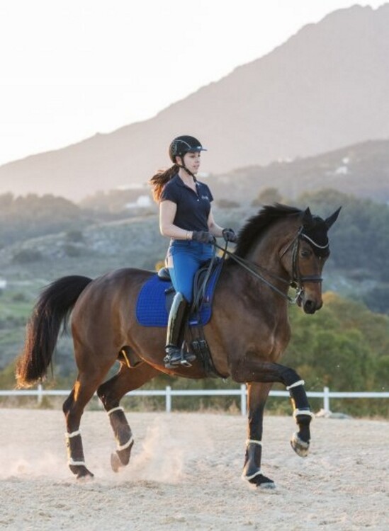 LeMieux Zadeldek Luxery Suede Dressage Square