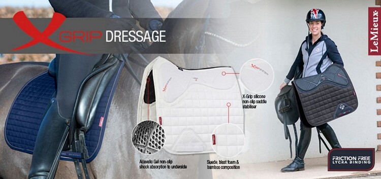 LeMieux Zadeldek X-grip Dressage Square