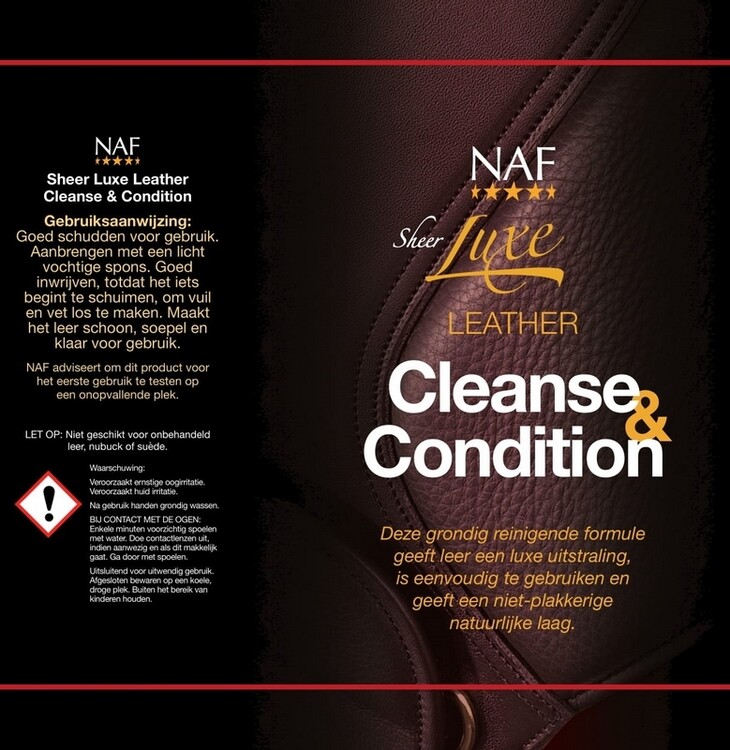 NAF SHEERLUXE Leather  Cleanse & Condition