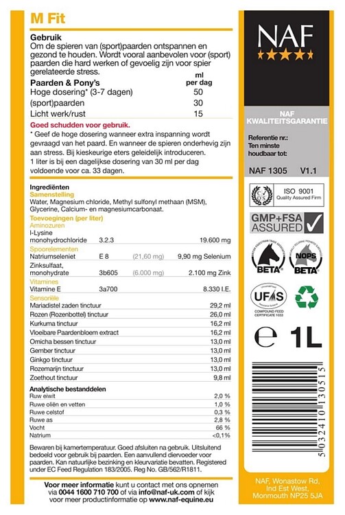 Naf M-Fit 1 liter
