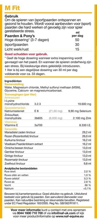 Naf M-Fit 4 liter