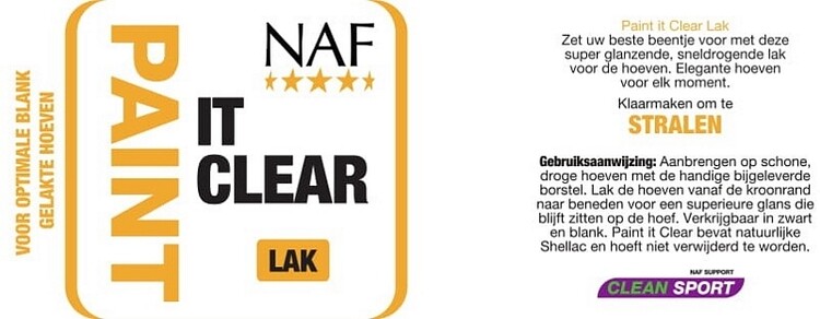 NAF Paint it clear