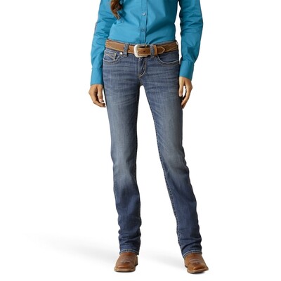 Ariat REAL Everlee Mid Rise Straight Jeans dames