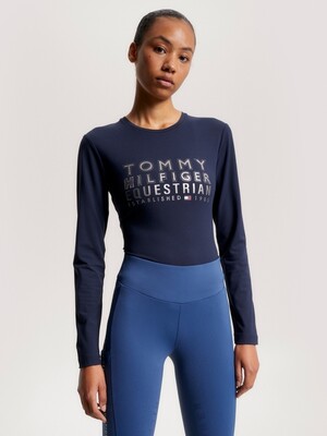 Tommy Hilfiger Paris Studded Logo Long Sleeve Shirt
