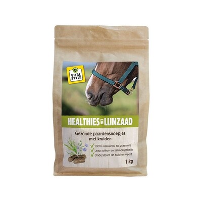 VITALstyle Paardensnoepjes - Healthies met Lijnzaad 1kg